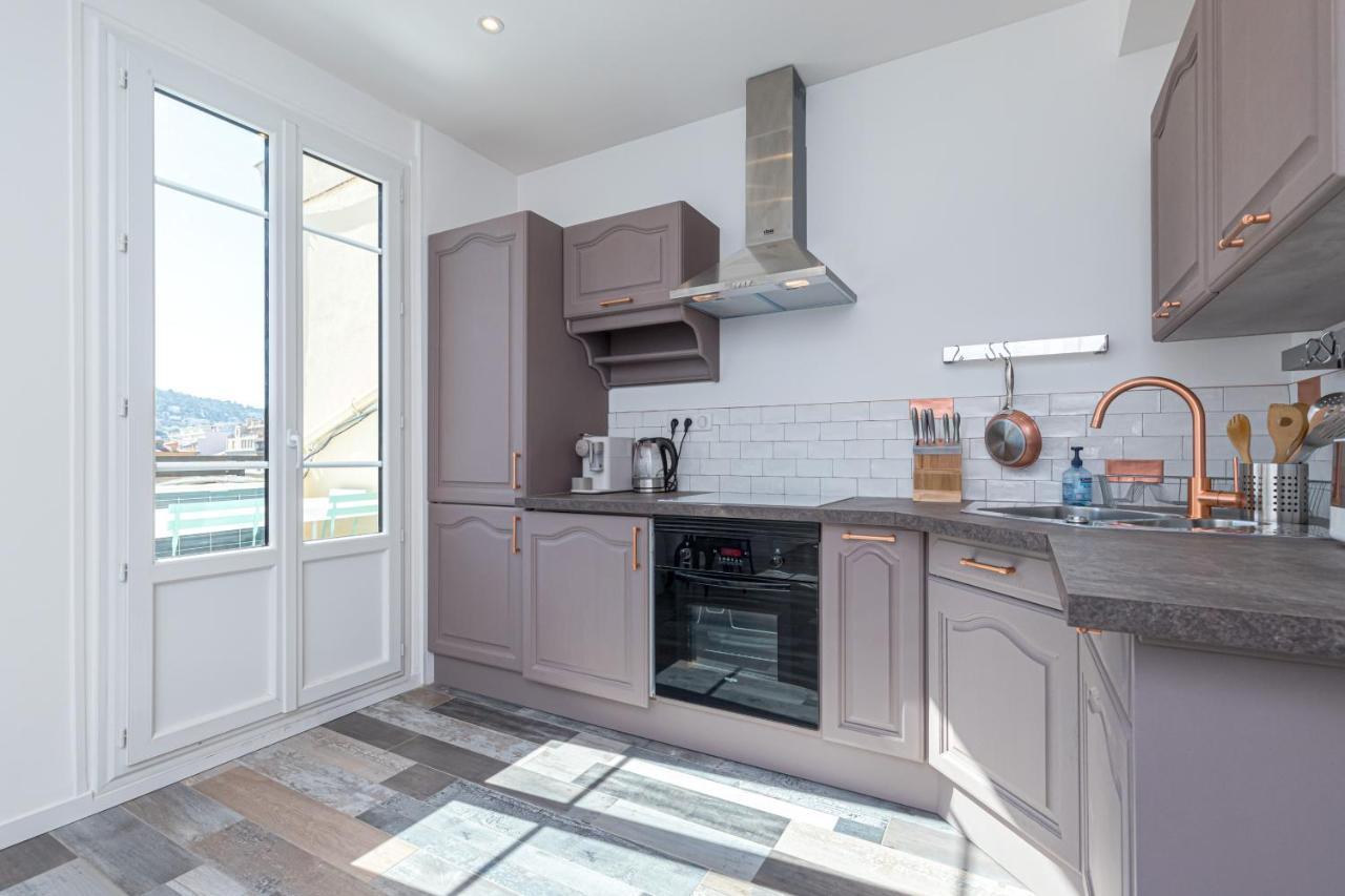 Squared Head-Apartment With Terrace In Nice Luaran gambar