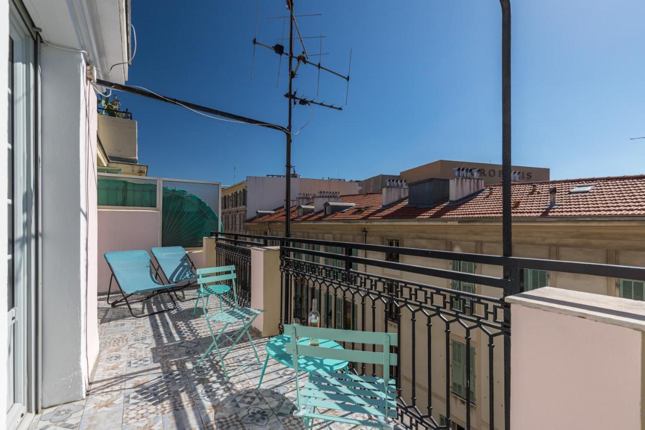 Squared Head-Apartment With Terrace In Nice Luaran gambar