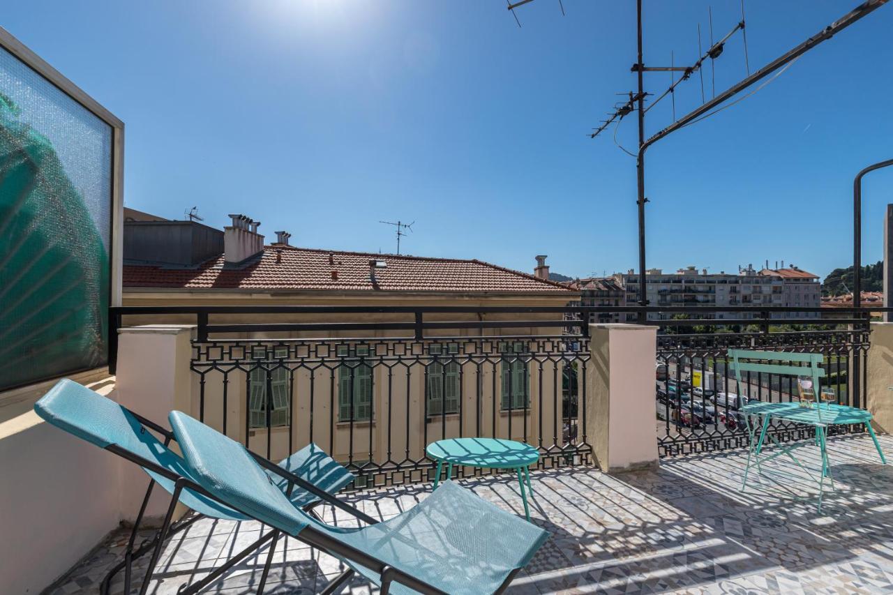 Squared Head-Apartment With Terrace In Nice Luaran gambar